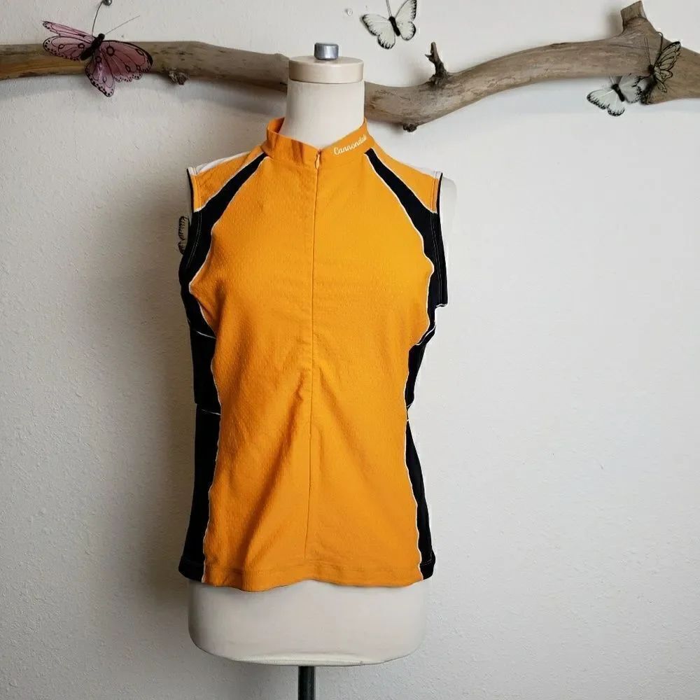 Cannondale sleeveless half zip cycle shirt